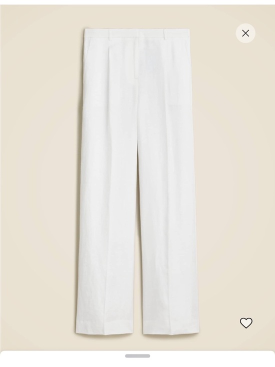 J. Crew Pants - J. Crew White Wide-Leg Trousers